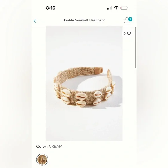 Anthropologie | Accessories | Seashell Headband One Shell  display picture 2